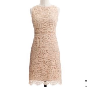 J. Crew Tiered Shift Dress in Raindrop Lace (Size 0)